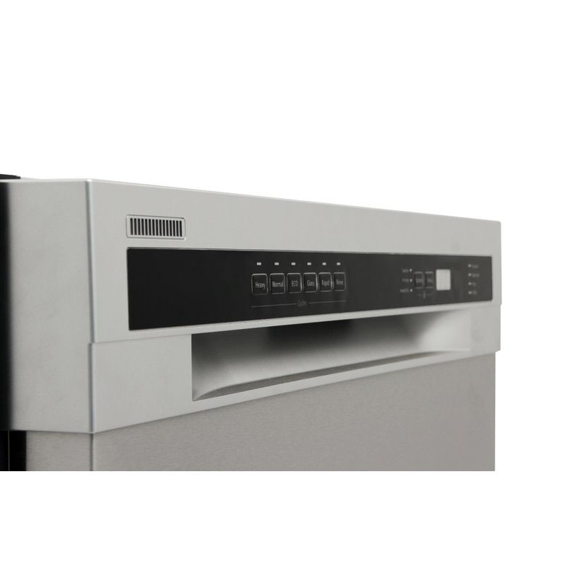 Semi-integrated 24" 52 dBA Built-In Dishwasher with 2 Spray Arms