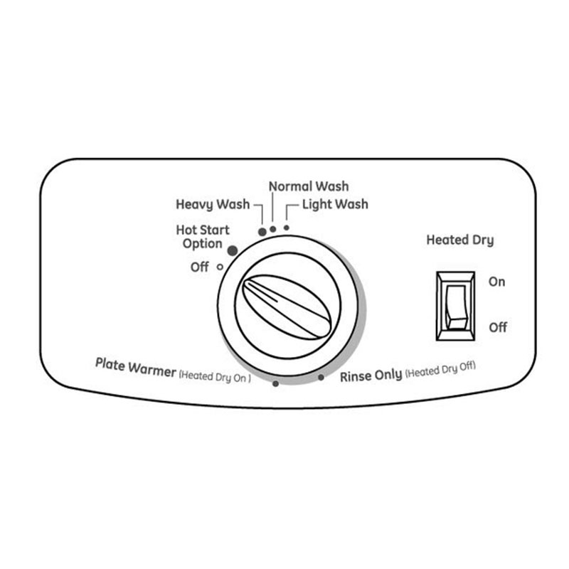 24" 64 dBA Built-In Dishwasher with Front Controls