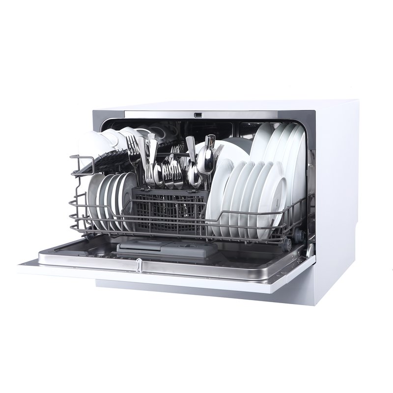 21.65" 55 dBA Countertop Dishwasher with Delay Start and LED