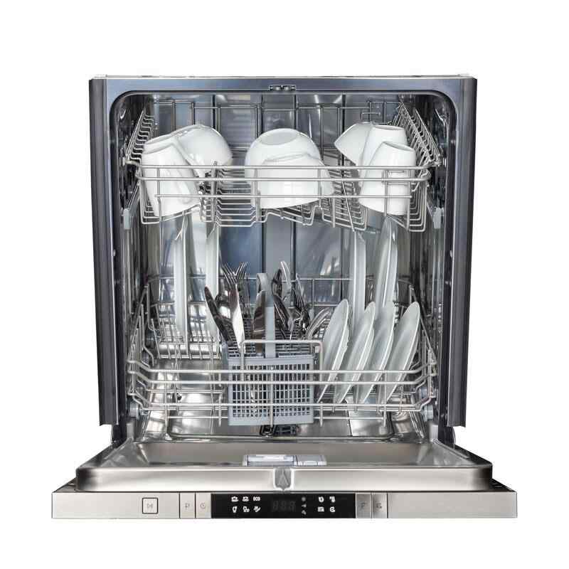 24" 40 dBA Dishdrawer Fully Intergrated Dishwasher in Stainless Steel with Tub and Handle